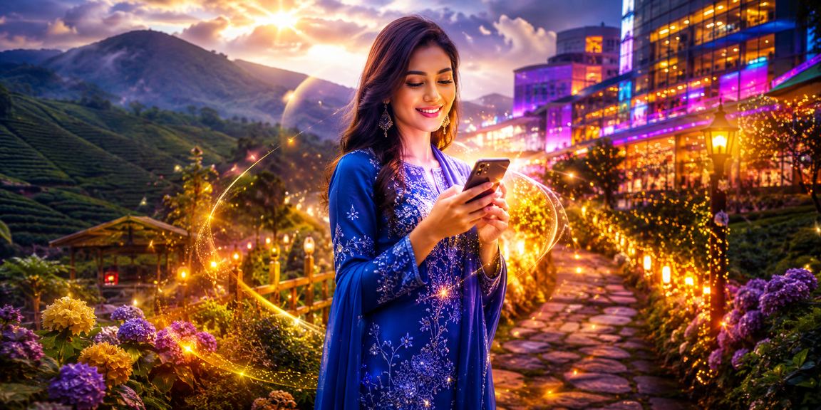Pemain berbaju kurung Malaysia menggunakan permainan meja dalam talian di platform 20x